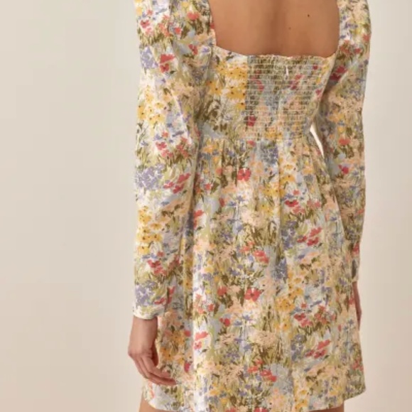 Reformation Kenzie Dress (countryside print) - Picture 3 of 5